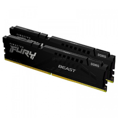 Оперативная память DDR5 32GB (2x16GB) PC-41600 (5200MHz) KINGSTON FURY BEAST BLACK KF552C40BBK2-32
