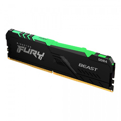 Оперативная память DDR4 16GB PC-25600 (3200MHz) KINGSTON HYPERX FURY Beast RGB [KF432C16BBA/16]