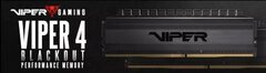 Оперативная память DDR4 16GB (2x8GB) PC-32000 (4000MHz) Patriot Viper 4 Blackout CL19 [PVB416G400C9K]