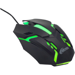 Проводная мышь RITMIX ROM-308 Black 1000 dpi; подсветка 7 цветов; USB; Кнопки: 3+1 колесо - кнопка;120 см., блистер***