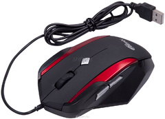 Проводная мышь RITMIX ROM-307, 800-2400dpi, 6btn, USB, 1.35m полноразмерная, дополнительные кнопки, чёткость работы на любой поверхности***