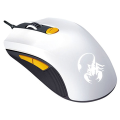 Мышь Genius SCORPION M8-610,WG, Оптическая, 8000dpi, 6 кнопок, проводная, подсветка, USB, 1,5м, Белый-Оранжевый***