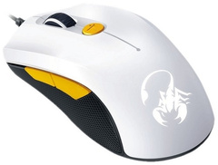 Мышь Genius SCORPION M6-600,WG, Оптическая, 5000dpi, 6 кнопок, проводная, подсветка, USB, 1,8м, Белый-Оранжевый***