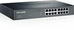 Сетевой коммутатор TP-Link TL-SG1016D, 16-Port Gigabit Switch, 16 Gigabit RJ45 Ports, 1U 13-inch Rack-mountable Steel Case***