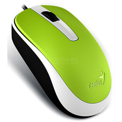 Мышь Genius DX-120, Оптическая, 1000dpi, 3 кнопки, проводная, USB, 5G,1.5м, Зеленый***