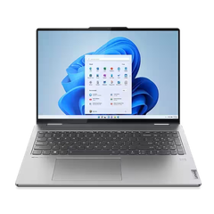 Ноутбук Lenovo YOGA 7 16ARP8 2-IN-1 AMD Ryzen 5 7535U, 8GB DDR5, 256GB SSD NVMe, 16" FHD WUXGA TS IPS x360, AMD Radeon 660M, Win 11H, скан. отп. пальц., клав. с подсв. Eng-Ru, серый [83BS0000US]***