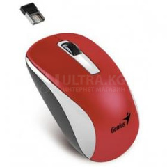Мышь Wireless Genius NX-7010, Оптическая, 1200dpi, 3 кнопки, USB , Белый-Красный***