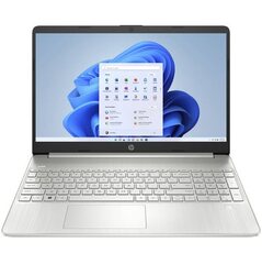 Ноутбук HP 15-dy5131wm Intel Core i3-1215U (up to 4.4Ghz), 12GB DDR4, 1TB SSD NVMe, 15.6" Full HD, Intel UHD Graphics, WiFi, BT, Win 11H, скан. отп. пальц., серебристый [8R0M1UA#ABA]***