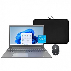 Ноутбук Gateway ULTRA SLIM i3-1115G4 (up to 4.1Ghz), 4GB, 128GB SSD M.2, HD Graphics 620, 15.6" FULL HD LED, WiFi, BT, Cam, Win11, чехол и мышь в комплекте, ярко голубой [GWNC31514-BK]***