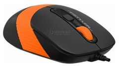 Мышь A4Tech Fstyler FM10, оптическая 1600dpi, USB, длина кабеля 1,5 метра, размер: 108х64х35мм., оранжевый***