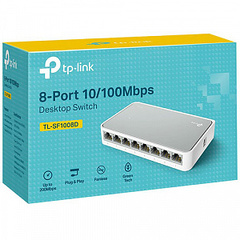 Сетевой коммутатор TP-Link TL-SF1008D, 8-port 10/100Mbps, Desktop***