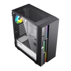Компьютерный корпус Gamemax Brufen C3 BW, 12360900004, ATX, HD-Audio, Кулер 3*120мм ARGB, Длина VGA 340мм, Длина процессорного кулера 170мм, Без Б/П, Черный *-* 