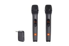 Набор беспроводных микрофонов JBL WIRELESS MICROPHONE, 65Hz- 15 kHz, 6.3mm audio out, 4xAAA, Черный [JBLWIRELESSMIC]