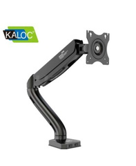 Настольный кронштейн для 2-х мониторов Kaloc Zeno KLC-DS90-2, Макс. Нагрузка-9.0 кг, Диагональ экрана от 17"до 32", Наклон 50°/+35°, Поворот 360°, VESA 75x75, 100x100mm, Чёрный***