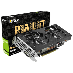 PALIT GeForce GTX1660 Ti DUAL 6GB GDDR6 192bit 1770MHz 12000MHz DUAL Fan, Dual-Link -DVI, DisplayPort, HDMI, HDCP , [NE6166T018J9-1160C] *,* 