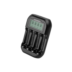 Зарядное устройство Camelion BC-1046-BLK-DB, 4*AAA/4*AA, LCD дисплэй, USB порт, чёрный *-* 