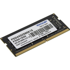 Оперативная память для ноутбука DDR4 SODIMM 16GB Patriot Signature 2666Mhz (PC4-21300) CL19 [PSD416G266681S]