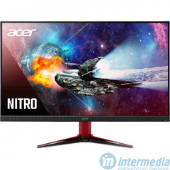 Acer Nitro GAMING MONITOR VG1 27" VG271 Sbmiipx FLAT WIDE (1920 x 1080) 400nits, LED FHD IPS, 165Hz, 100000000:1, 400cd/m2, 178/178, 1ms VRB, Стереодинамики (2x2 Вт), Display HDR 400, AMD Freesync Premium, Low Blue Light, HDMIx2, DP, BLACK/RED + HDMI, кабель в комплекте                                                                            