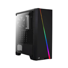 Компьютерный корпус Aerocool Mini Cylon, Micro ATX/mini-ITX, USB 1*3.0/1*2.0, HD-Audio+Mic, Кулер 8см, Высота процессорного кулера 147 мм, Длина VGA до 300мм, 2*3.5"/3*2.5", Толщина 0,5мм, 354x175x338мм, Без Б/П, Чёрный *-* 