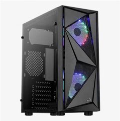 Компьютерный корпус Aerocool Glider Cosmo-G-BK-v1, ATX/Micro ATX, USB 1*3.0/2*2., HD-Audio+Mic, Кулер 2*12см Cosmo, Высота процессорного кулера до 157мм, Длина VGA до 325мм (без переднего радиатора), 1*3.5"/4*2.5", Толщина 0,5мм, 203x440x411мм, Без Б/П, Чёрный *-* 