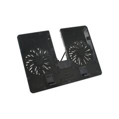 Охлаждающая подставка для ноутбука Deepcool U PAL DP-N214A5_UPAL, 15.6", Вентилятор 2*14см, 1000±10%RPM, Сквозной USB 2.0, 26,3дБл, Габариты 390х280х27,5мм, Чёрный *-* 