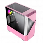 Компьютерный корпус Gamemax Contac COC WP, 12800600002, ATX/ITX/mATX, 2xUSB3.0, HD-Audio, Кулер 1*12см/1*14см ARGB, Высота процессорного кулера 170, Длина VGA 360, 2*3.5/2*2.5, 468x210x438 мм, Без Б/П, Розовый *-* 