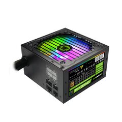 Блок питания Gamemax VP 600W RGB M, 213105500020, 600W, ATX, 80 Plus Bronze, APFC, 20+4 pin, 4+4pin, 5*Sata, 3*Molex, 2*PCI-E 6+2 pin, Вентилятор 12 см, Подсветка RGB, Кабель питания, Чёрный *-* 