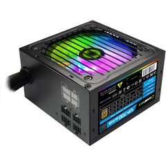 Блок питания Gamemax VP 700W RGB M, 213106500015, 700W, ATX, 80 Plus Bronze, APFC, 20+4 pin, 4+4pin, 5*Sata, 3*Molex, 2*PCI-E 6+2 pin, Вентилятор 12 см, Подсветка RGB, Кабель питания, Чёрный *-* 