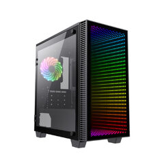 Компьютерный корпус Gamemax Mini Abyss H608, 12660800003, mATX/Mini ITX, 2xUSB3.0, HD-Audio, Высота процессорного кулера 155, Длина VGA 340, 2*3.5/2*2.5, 403x194x415, Без Б/П, Чёрный *-* 