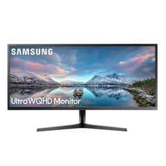 Монитор LCD 34" Samsung LS34J550WQIXCI Dark Blue Gray, VA, 3440x1440, 3000:1 (Mega), 250cd/m2, 75Hz, 4ms, 2xHDMI, DP, Headset-In