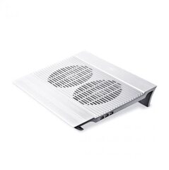 Охлаждающая подставка для ноутбука Deepcool N8 Silver DP-N24N-N8SR, 17", Вентилятор 2*14см, 1000±10%RPM, 4*USB 2.0, 25,1дБл, Габариты 380х278х55мм, Серебристый *-* 